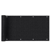 Sekey balcony privacy screen made of 220 g/m² HDPE, black
